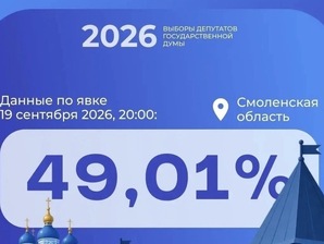 Половина смоленцев в урнах: итоговая явка составила 49,01 %
